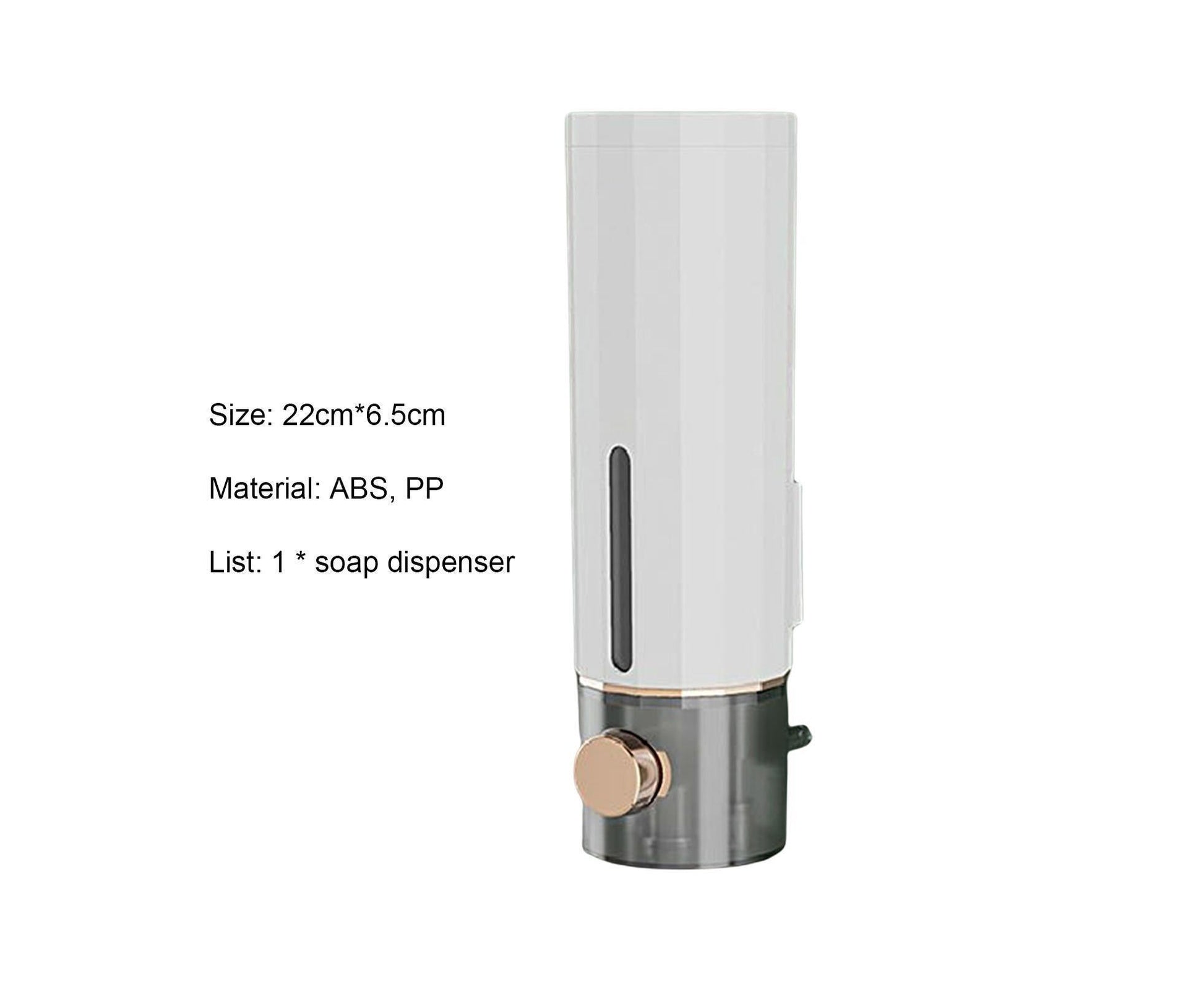 Soap Dispenser Wall Mounted Punch-free Visible Window Press Type Large Capacity Shampoo Conditioner Shower V1263-JX-2664