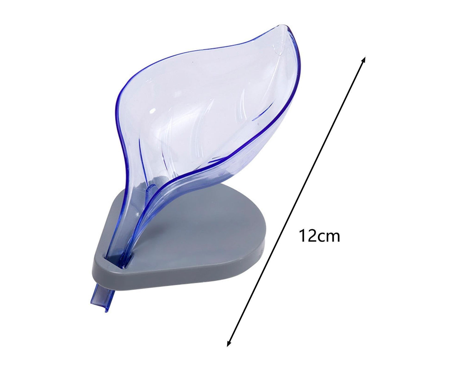 Soap Holder Drainage Design Leaf Shape Solid Color Punch-free Great Stickiness Storage Soaps Sturdy Structure V1263-JX-2667