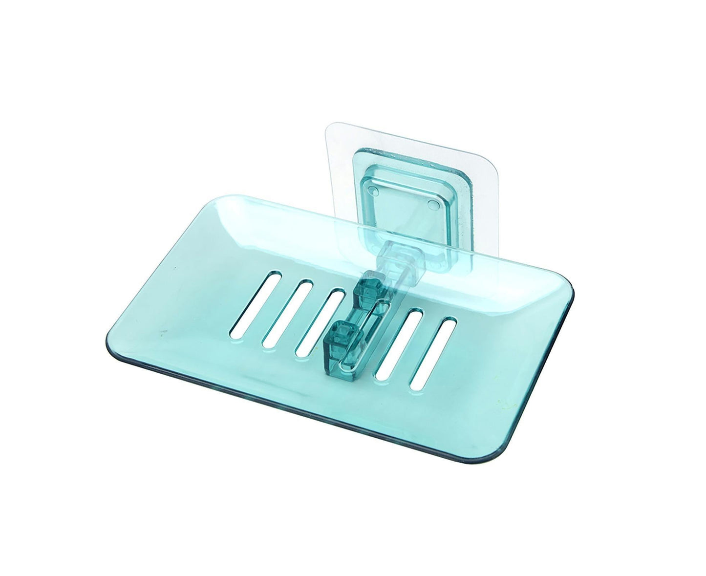 Soap Holder Easy to Install Selfdhesive PVC Bathroom Soap Holder for Home-Green V1263-JX-2670