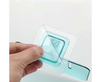 Soap Holder Easy to Install Selfdhesive PVC Bathroom Soap Holder for Home-Green V1263-JX-2670