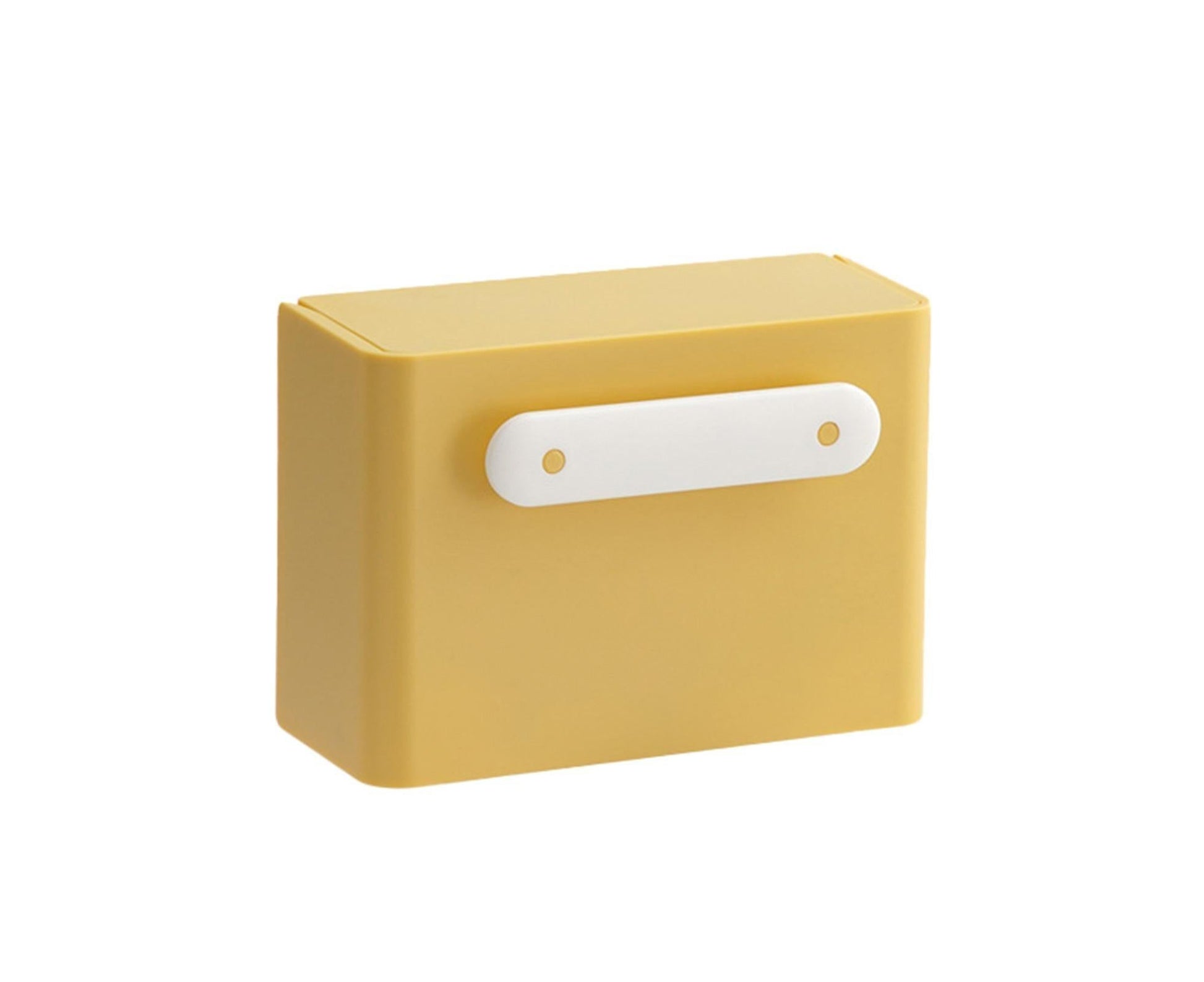 Waterproof Soap Box Detachable HIPS Wall Mountable Soap Draining Rack for Daily Use-Yellow V1263-JX-2680