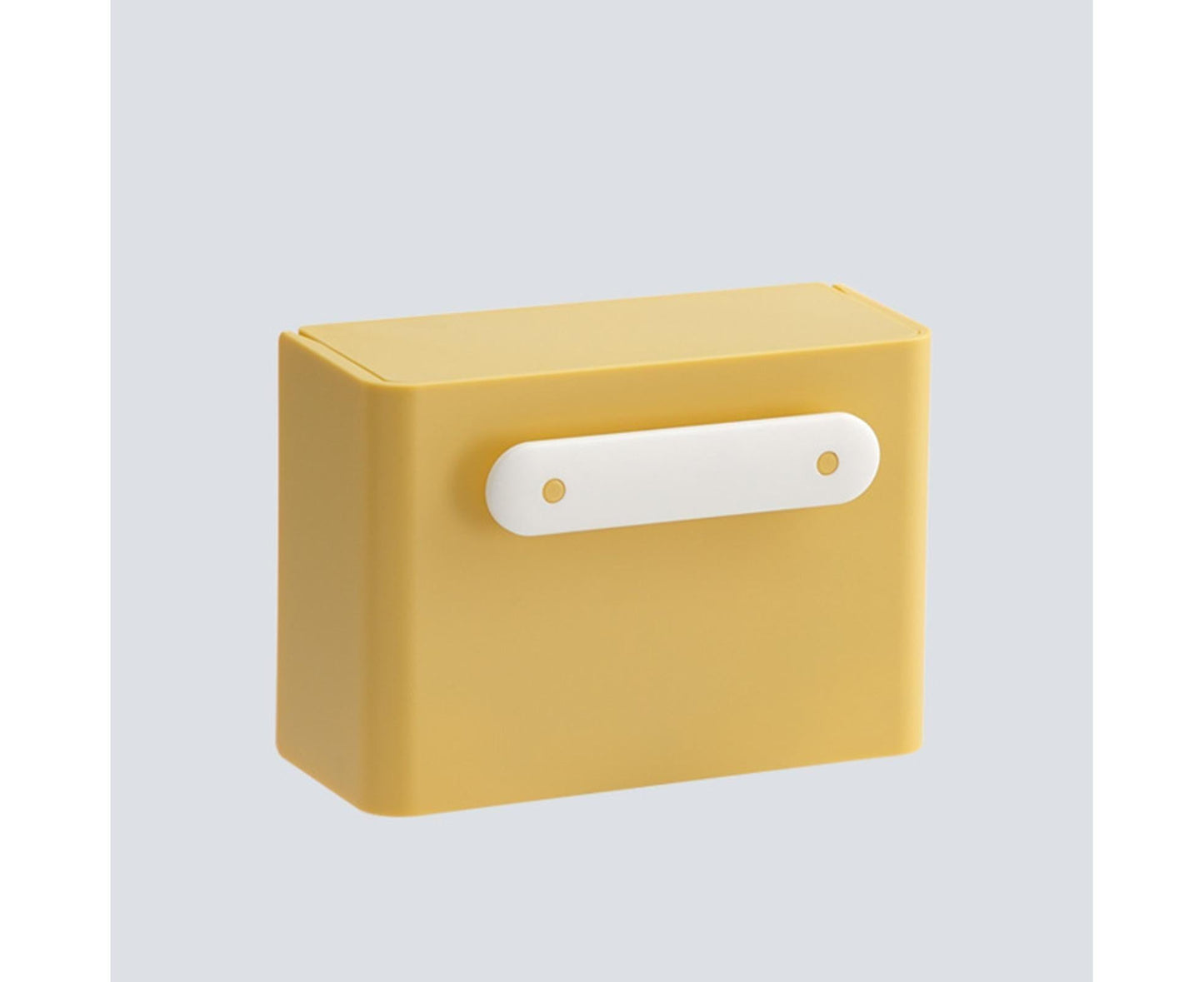 Waterproof Soap Box Detachable HIPS Wall Mountable Soap Draining Rack for Daily Use-Yellow V1263-JX-2680