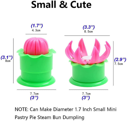2-Pack Steamed Stuffed Bun Making Mold, Pastry Pie Steam Bun Dumpling Maker Mould, Empanada Mold Kit V1263-JX-2683