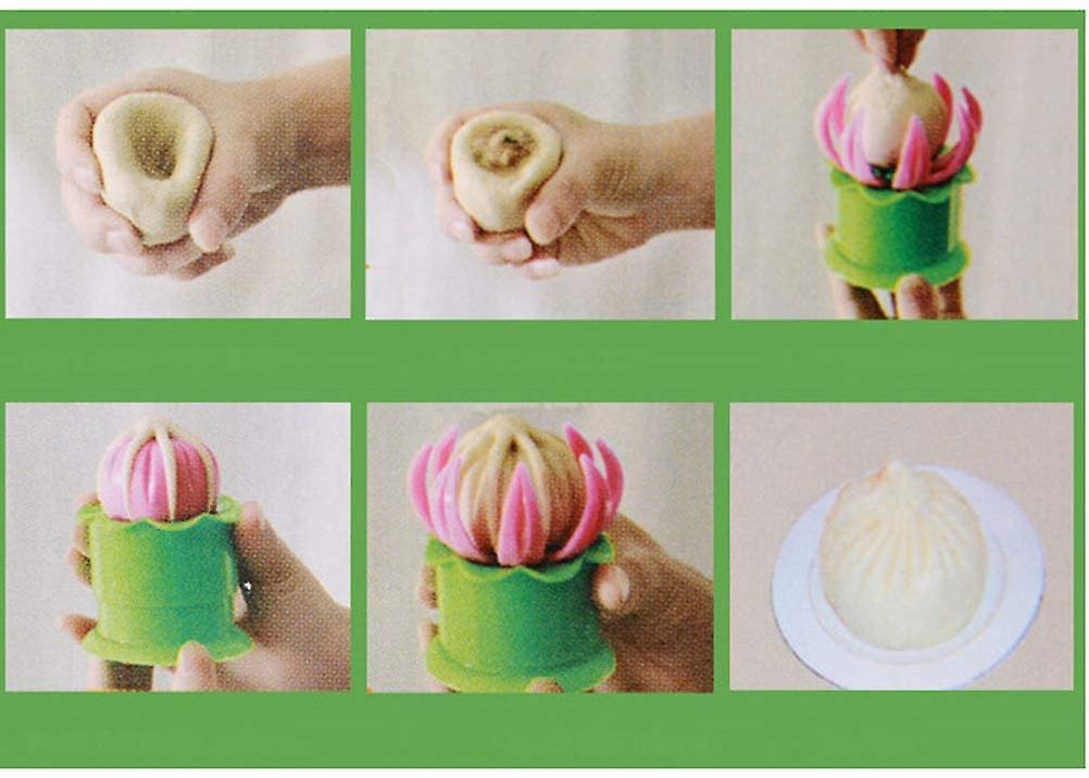 2-Pack Steamed Stuffed Bun Making Mold, Pastry Pie Steam Bun Dumpling Maker Mould, Empanada Mold Kit V1263-JX-2683