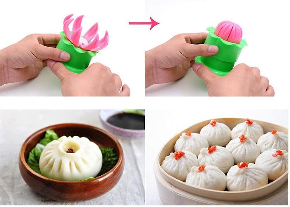 2-Pack Steamed Stuffed Bun Making Mold, Pastry Pie Steam Bun Dumpling Maker Mould, Empanada Mold Kit V1263-JX-2683