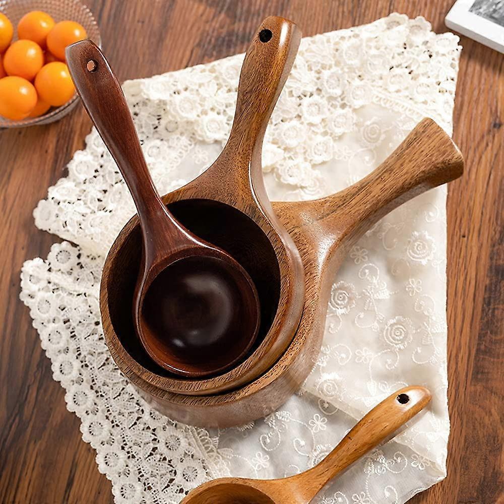 Wooden Spoon Solid Wood Water Spoon Rice Spoon Multipurpose Tableware Kitchen Utensil V1263-JX-2685