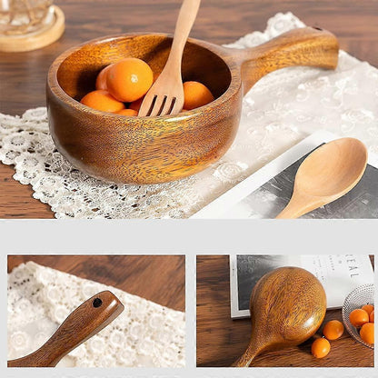 Wooden Spoon Solid Wood Water Spoon Rice Spoon Multipurpose Tableware Kitchen Utensil V1263-JX-2685