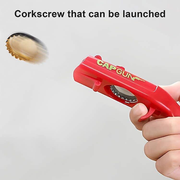 Beautiful Gift 2 Pack Beer Bottle Opener Cap Gun,Kitchen Gadgets Novelty Unique Gifts for Men V1263-JX-2686
