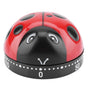 Cute Ladybug Shape Kitchen Timer 60 Minutes Timer with Loud Ring Mechanical Wind-Up Timer Kitchen V1263-JX-2689