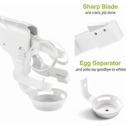Eggs Splinterless Egg Cracker Kitchen Gift Gadget Egg Yolk White Protein Separator Kitchen Tool V1263-JX-2691