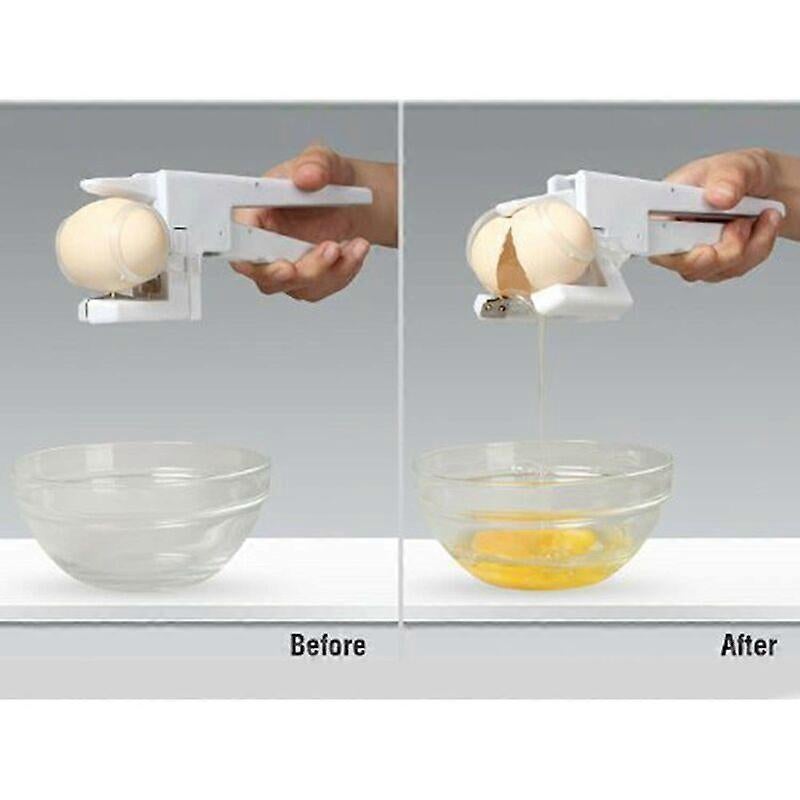 Eggs Splinterless Egg Cracker Kitchen Gift Gadget Egg Yolk White Protein Separator Kitchen Tool V1263-JX-2691