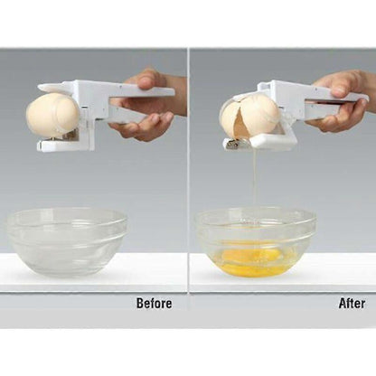 Eggs Splinterless Egg Cracker Kitchen Gift Gadget Egg Yolk White Protein Separator Kitchen Tool V1263-JX-2691