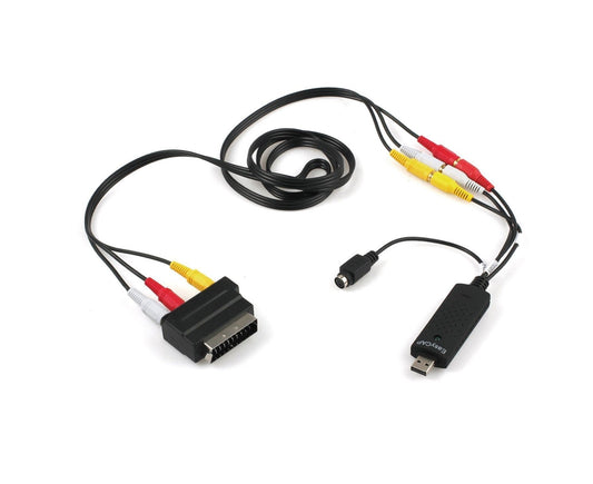 USB 2.0 Audio Video Grabber Scheda Capture VHS Card to DVD Adapter Converter - Black V1263-JX-270