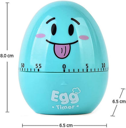 Kitchen Timer, Egg Timer, Cartoon Egg Mechanical Clockwork Stopwatch Alarm Clock Cute Kitchen Timer V1263-JX-2702