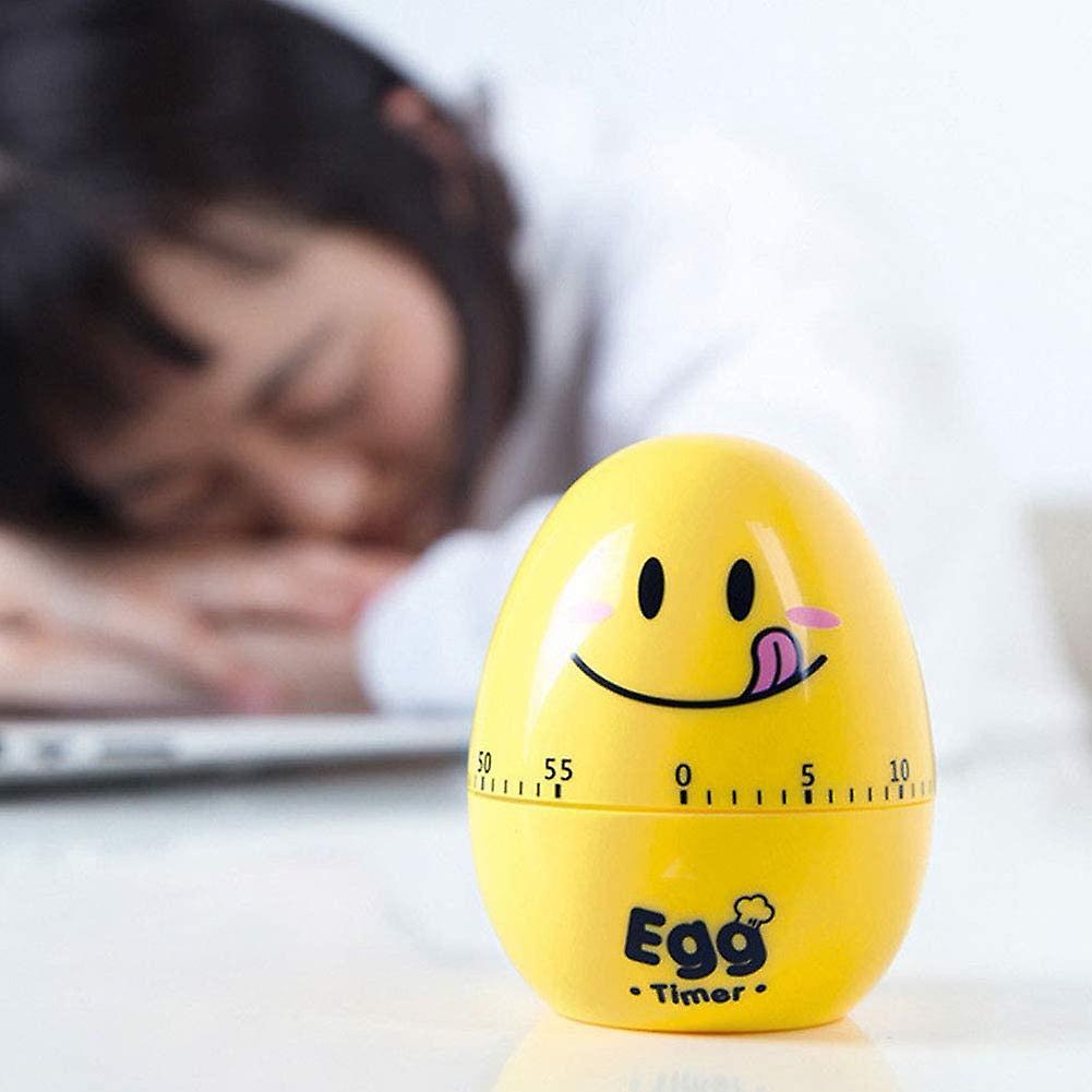Kitchen Timer, Egg Timer, Cartoon Egg Mechanical Clockwork Stopwatch Alarm Clock Cute Kitchen Timer V1263-JX-2702