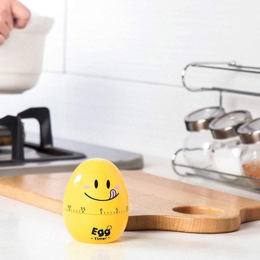 Kitchen Timer, Egg Timer, Cartoon Egg Mechanical Clockwork Stopwatch Alarm Clock Cute Kitchen Timer V1263-JX-2702