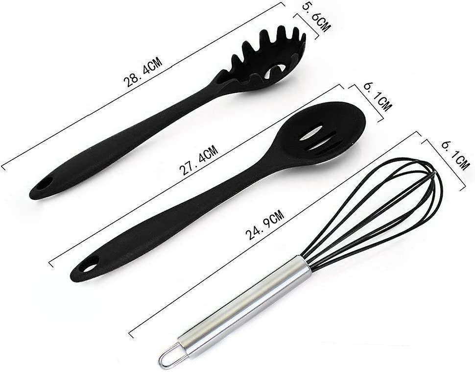Kitchen Utensils Silicone Set, Bpa-free Silicone Kitchen Utensil Set, Dishwasher secure, Non-stick V1263-JX-2704