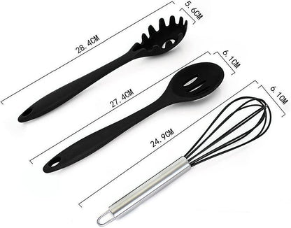 Kitchen Utensils Silicone Set, Bpa-free Silicone Kitchen Utensil Set, Dishwasher secure, Non-stick V1263-JX-2704
