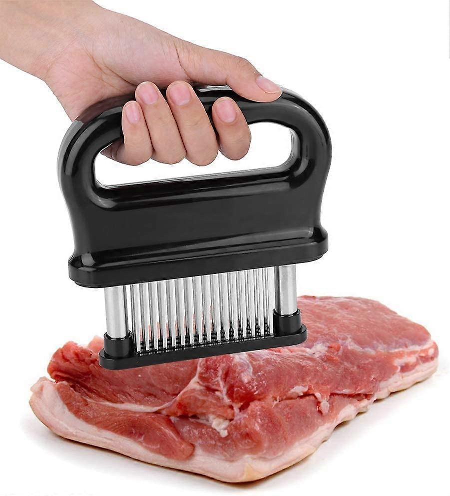 Meat tenderizer with 48 stainless steel needles, meat tenderizer kitchen tool for tenderizing beef V1263-JX-2708