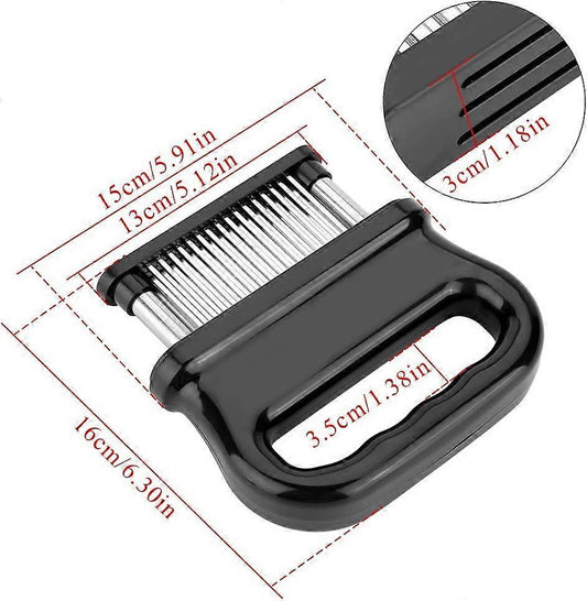 Meat tenderizer with 48 stainless steel needles, meat tenderizer kitchen tool for tenderizing beef V1263-JX-2708