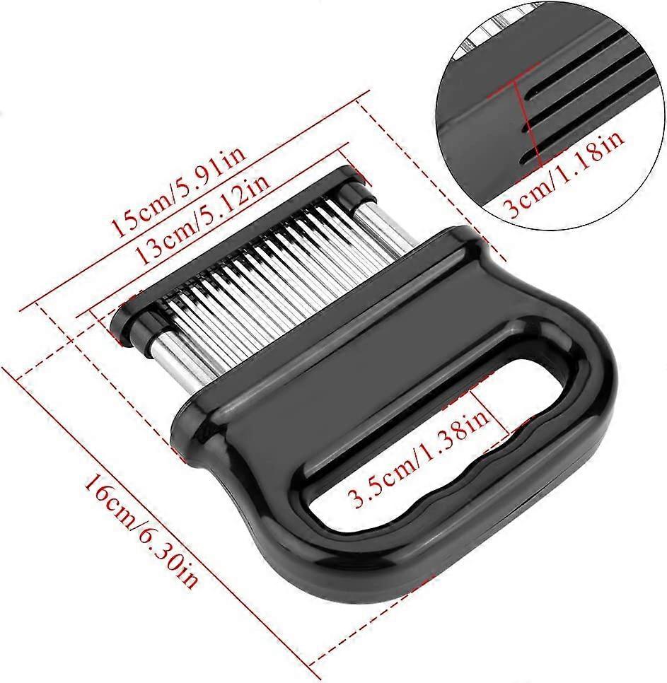 Meat tenderizer with 48 stainless steel needles, meat tenderizer kitchen tool for tenderizing beef V1263-JX-2708