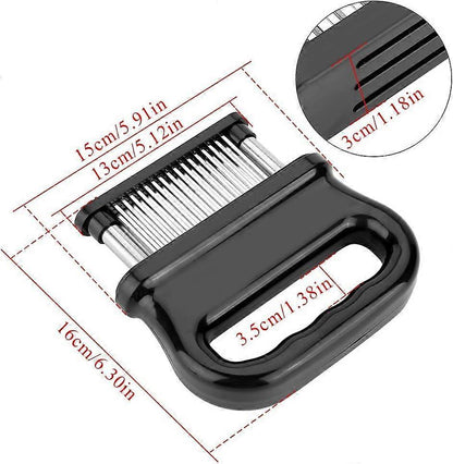 Meat tenderizer with 48 stainless steel needles, meat tenderizer kitchen tool for tenderizing beef V1263-JX-2708