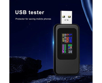 USB Tester LCD Digital Display Rapid Identification Plug And Play 160-Degree Wide Viewing Angle 65W/120W V1263-JX-271