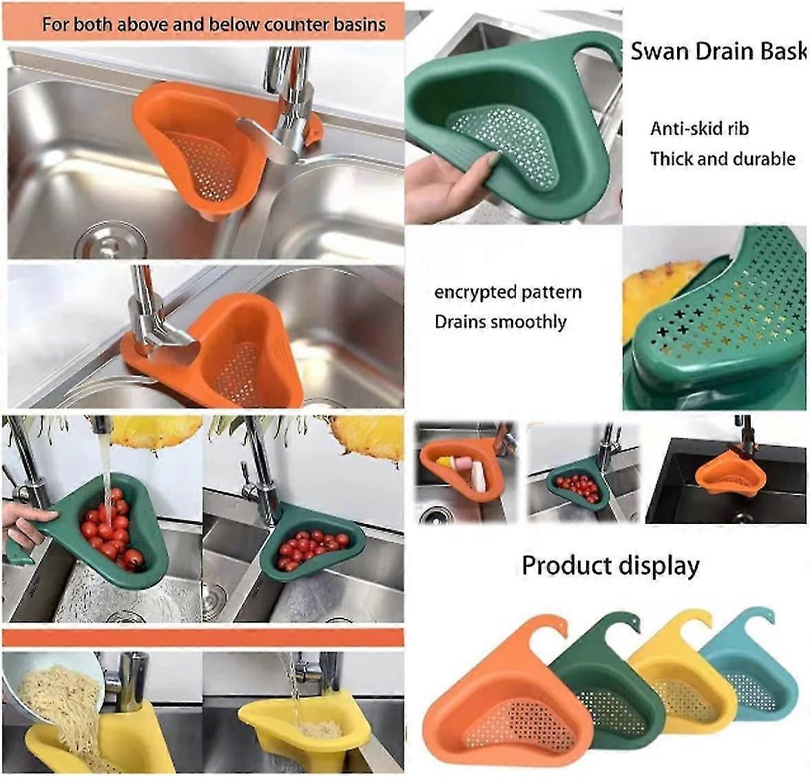 Multifunctional Kitchen Triangle Sink (Yellow) V1263-JX-2710