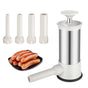 Sausage Stuffer, Kitchen Homemade Sausage Machine with 4 Stuffing Tubes, Vertical Sausage Maker Fast Sausage V1263-JX-2714