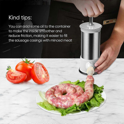 Sausage Stuffer, Kitchen Homemade Sausage Machine with 4 Stuffing Tubes, Vertical Sausage Maker Fast Sausage V1263-JX-2714