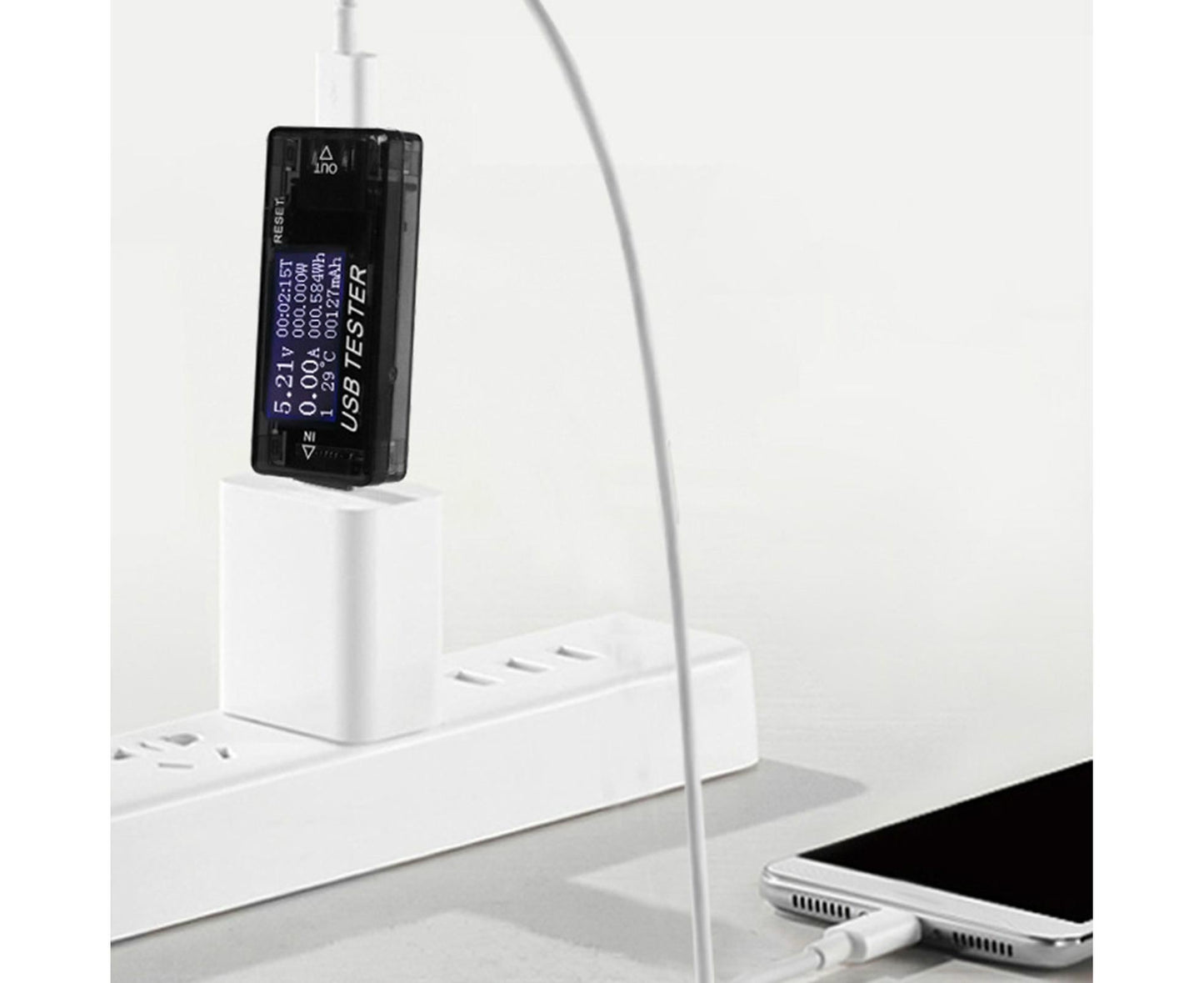 USB Tester Plug And Play Digital Display Timer Sensitive Touch 8 Functions Data Storage High Accuracy Charger V1263-JX-272