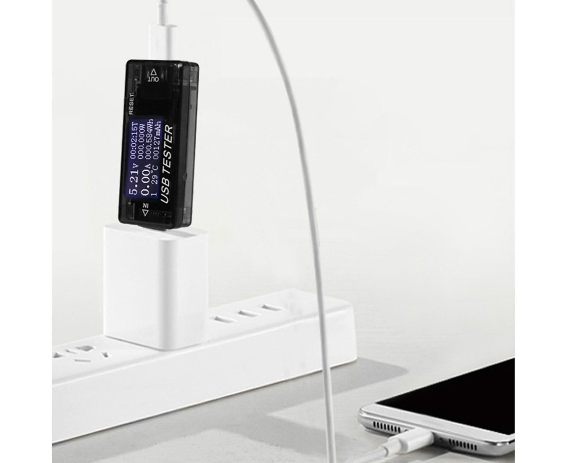 USB Tester Plug And Play Digital Display Timer Sensitive Touch 8 Functions Data Storage High Accuracy Charger V1263-JX-272