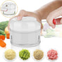 Vegetable Chopper, Mini Onion Chopper, Multi Chopper, Manual Small Onion Chopper, 170ml, White V1263-JX-2723