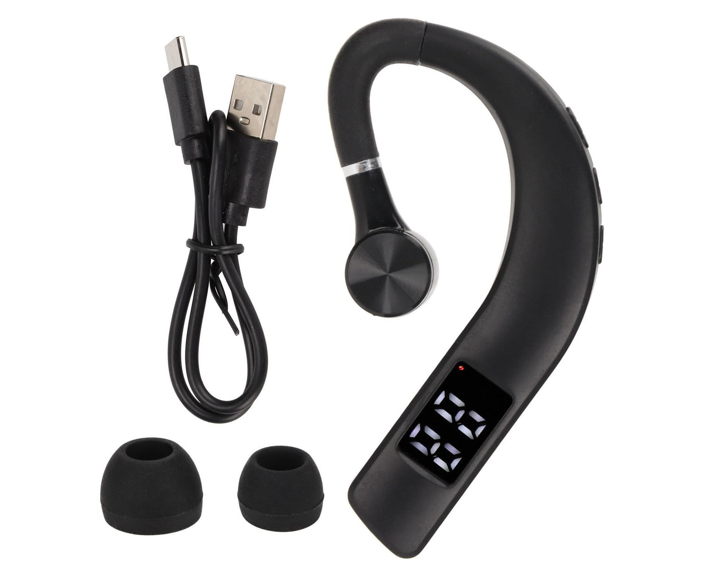 Bluetooth Headset IPX5 Waterproof Handsfree Noise Cancelling Single Ear Bluetooth Earphone for Running V1263-JX-2726
