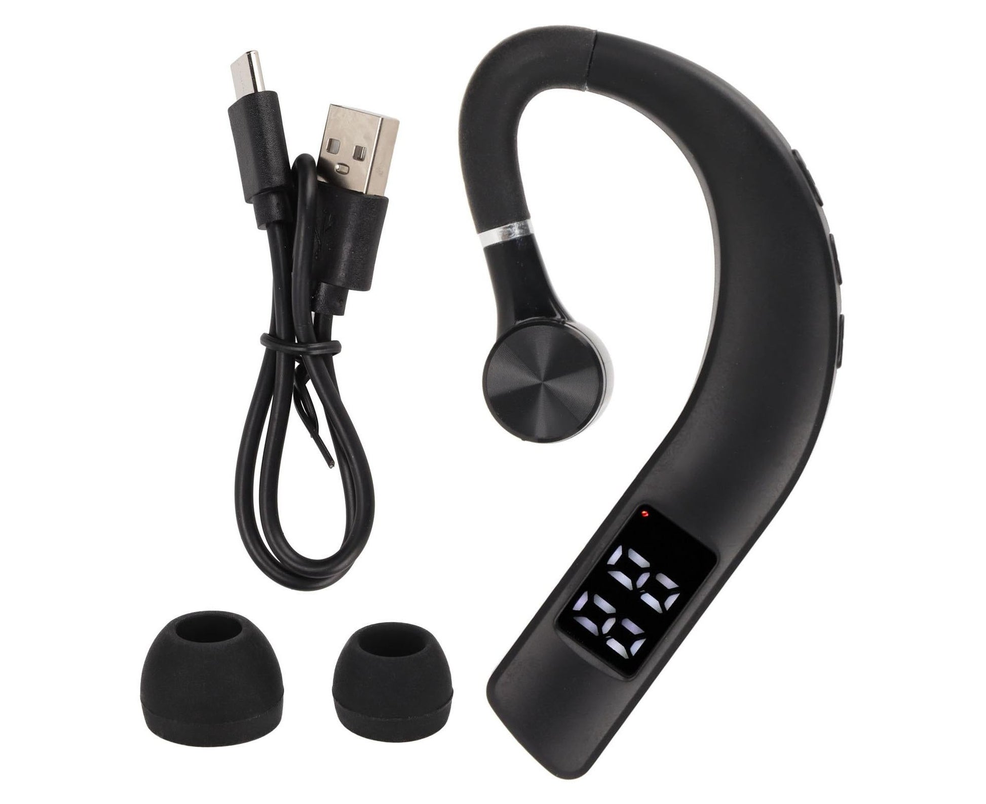 Bluetooth Headset IPX5 Waterproof Handsfree Noise Cancelling Single Ear Bluetooth Earphone for Running V1263-JX-2726