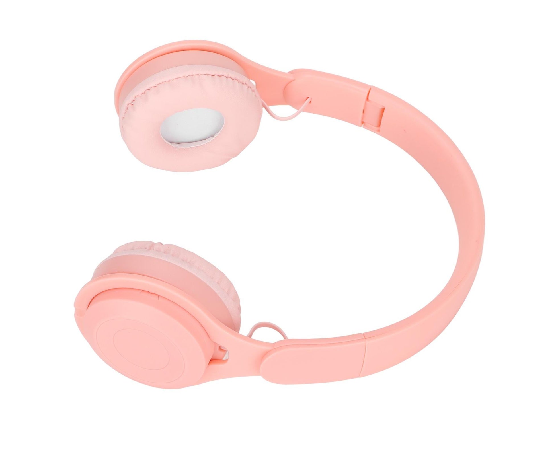 Y08 babies Headphone Macaron Stylish Stereo Sound Foldable Plug in Card Bluetooth Over Ear Headphones Pink V1263-JX-2727