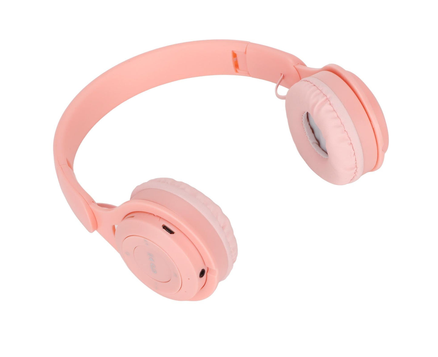 Y08 babies Headphone Macaron Stylish Stereo Sound Foldable Plug in Card Bluetooth Over Ear Headphones Pink V1263-JX-2727