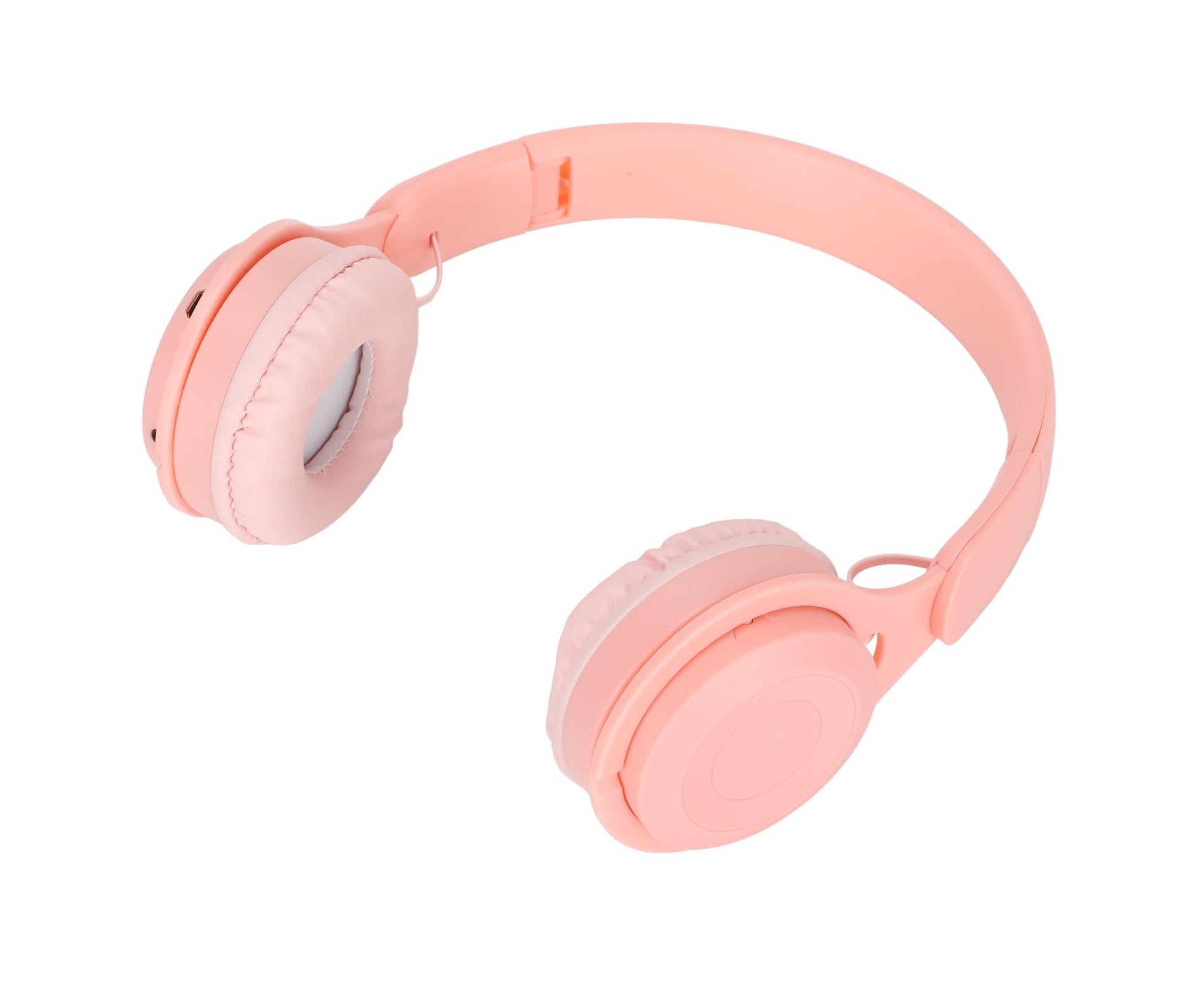 Y08 babies Headphone Macaron Stylish Stereo Sound Foldable Plug in Card Bluetooth Over Ear Headphones Pink V1263-JX-2727