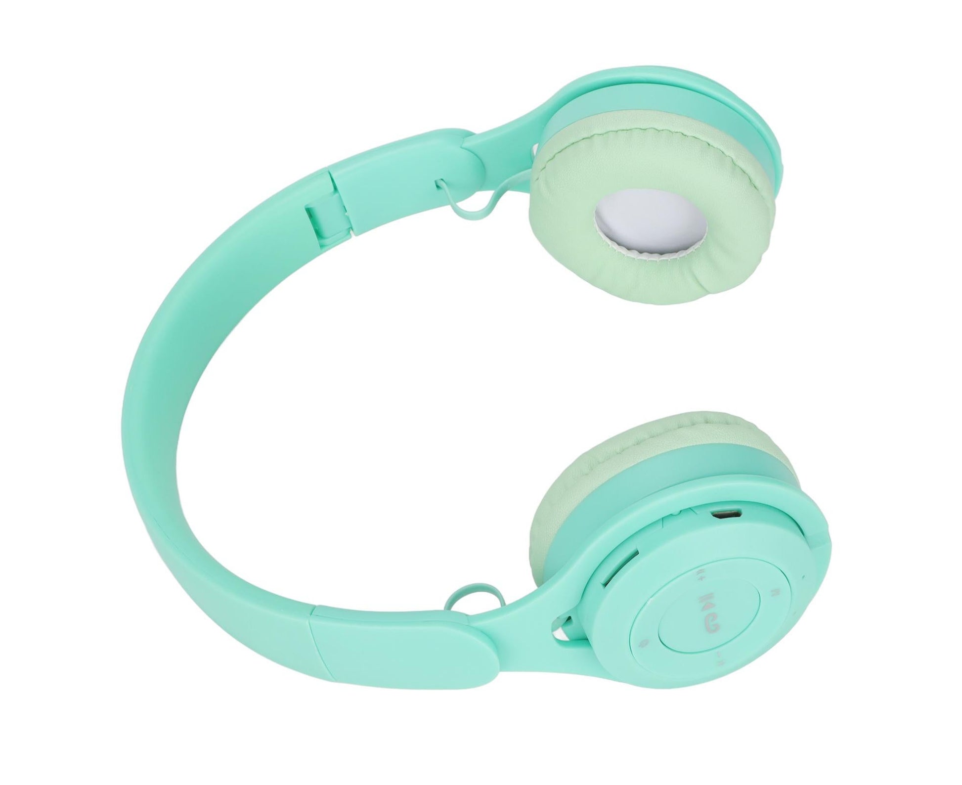Y08 babies Headphone Macaron Stylish Stereo Sound Foldable Plug in Card Bluetooth Over Ear Headphones Green V1263-JX-2736