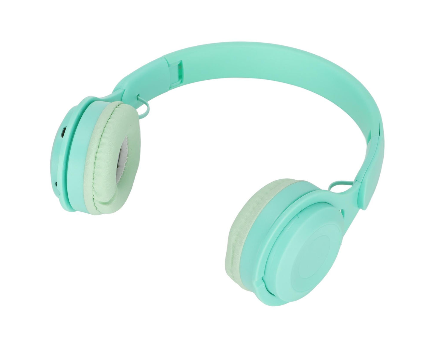 Y08 babies Headphone Macaron Stylish Stereo Sound Foldable Plug in Card Bluetooth Over Ear Headphones Green V1263-JX-2736