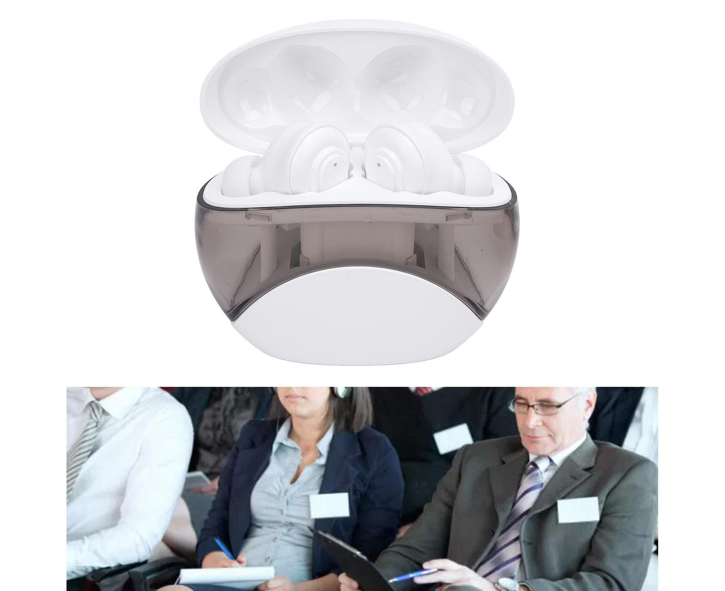 Translation Earbuds with APP 144 Languages Online BT5.4 Noise Cancelling Stereo Sound Language Translator for V1263-JX-2740