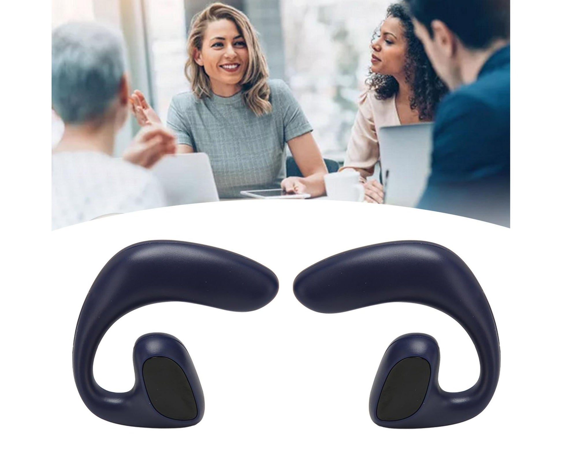 Bluetooth Translator Headphones 144 Languages Stereo Translation Earphone with Charging Case for Android IOS V1263-JX-2742