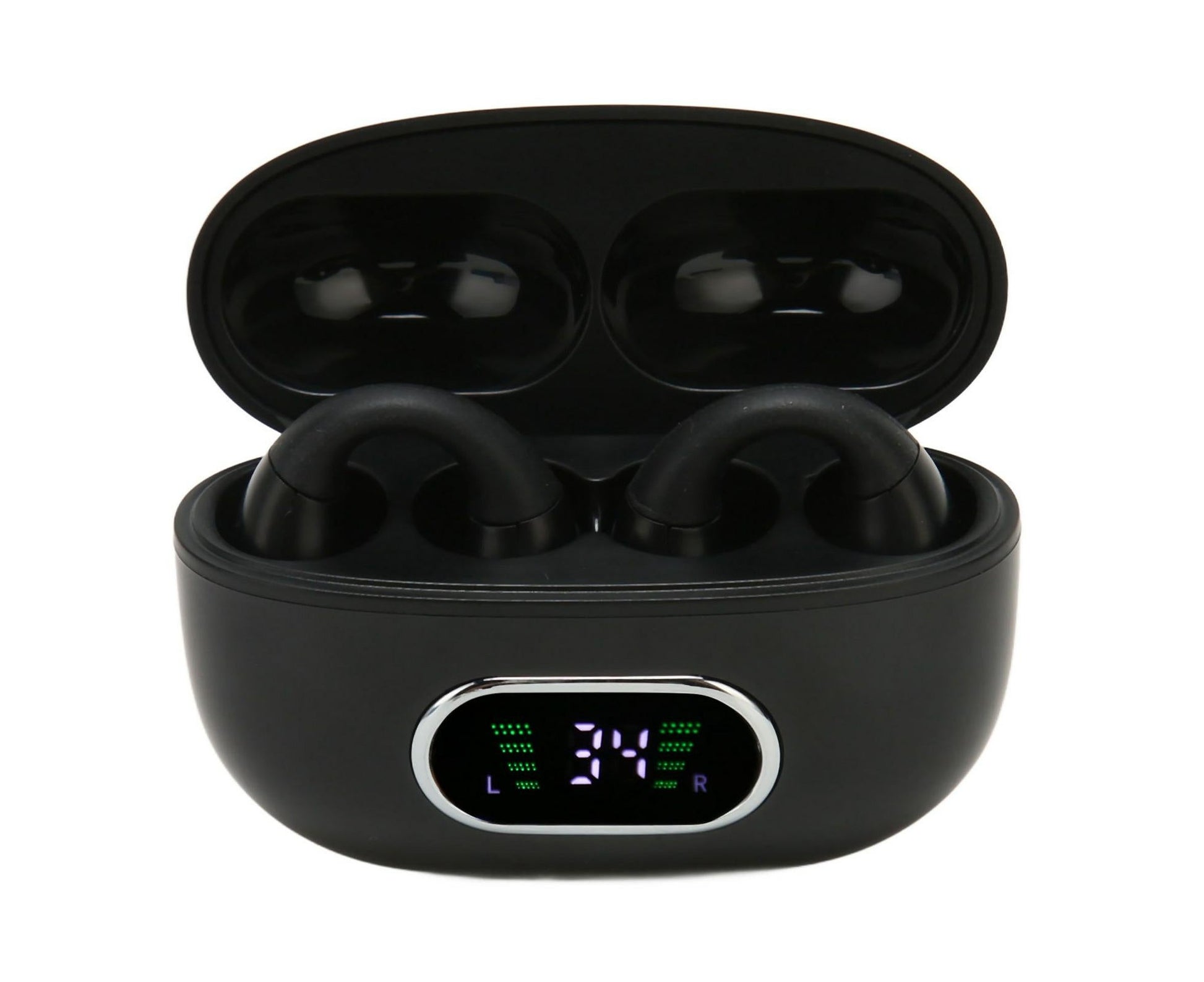 Bluetooth Translator Earphone 144 Languages Stereo Clip On Translation Earbuds with Charging Case for Android V1263-JX-2743