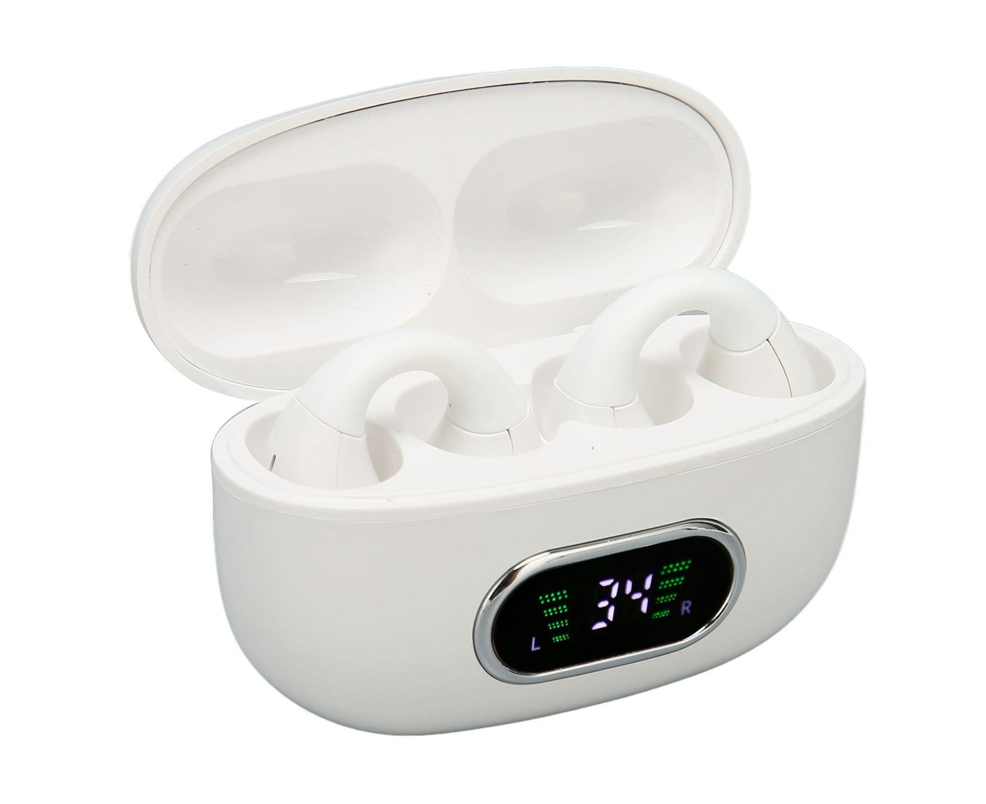 Bluetooth Translator Earphone 144 Languages Stereo Clip On Translation Earbuds with Charging Case for Android V1263-JX-2744