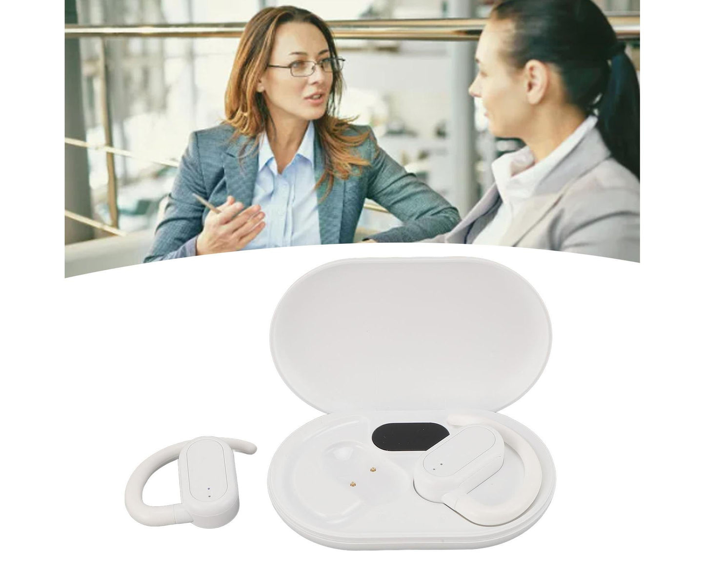 Miniature Translation Earbuds 144 Languages Bluetooth 5.4 Online Real Time Translator Ear Headset for Music V1263-JX-2748