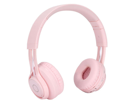 babies Bluetooth Headphones Foldable Ajustable RGB Colorful Light Headset with Mic for babies Study BT06C V1263-JX-2768
