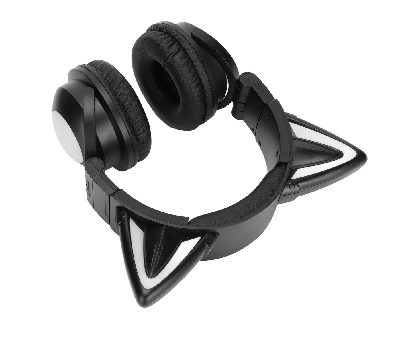 Cat Ear Bluetooth Headset Stereo Headset with Microphone LED Cute Cat Headset for Girls babies V1263-JX-2769