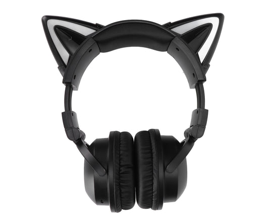 Cat Ear Bluetooth Headset Stereo Headset with Microphone LED Cute Cat Headset for Girls babies V1263-JX-2769
