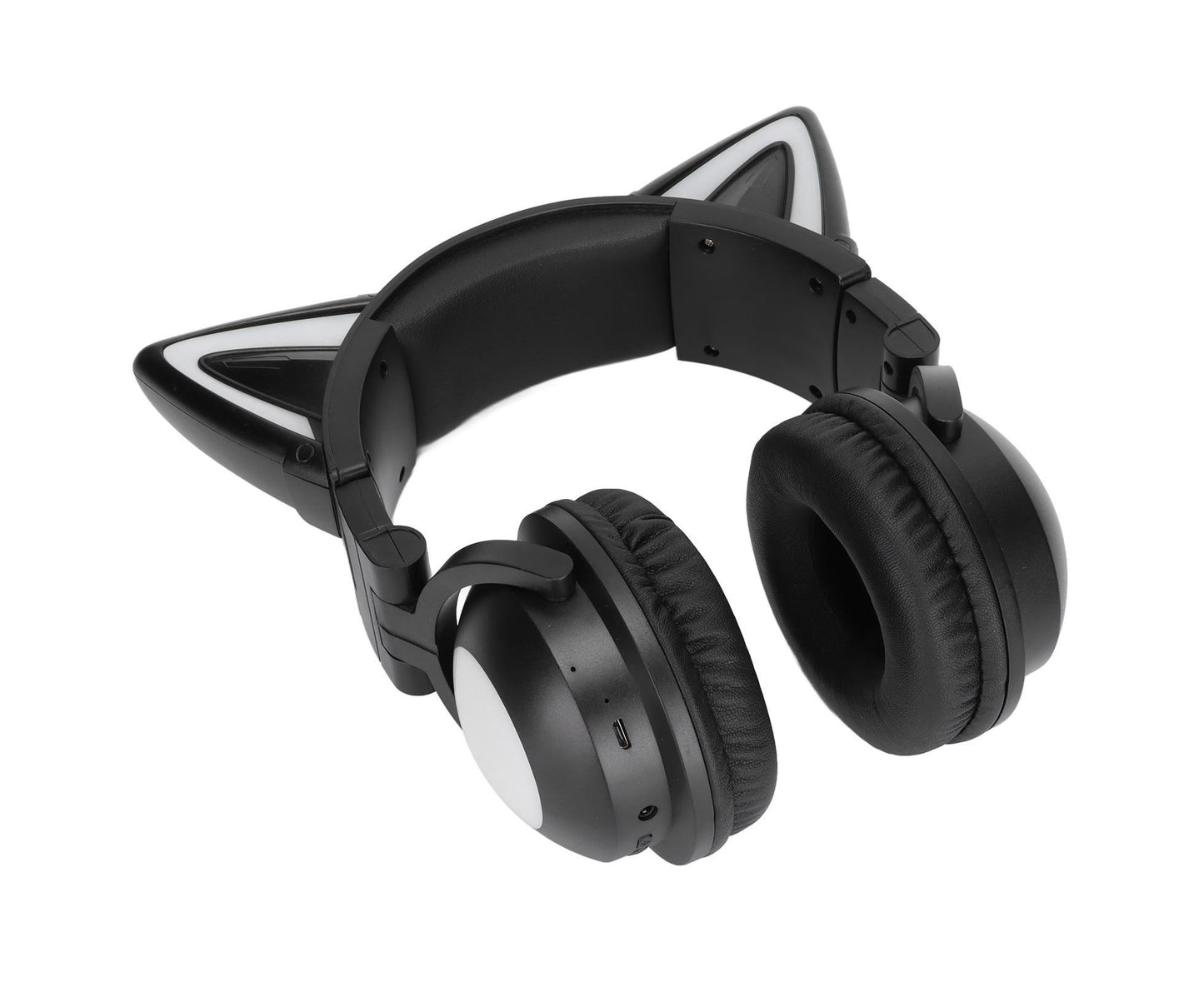 Cat Ear Bluetooth Headset Stereo Headset with Microphone LED Cute Cat Headset for Girls babies V1263-JX-2769