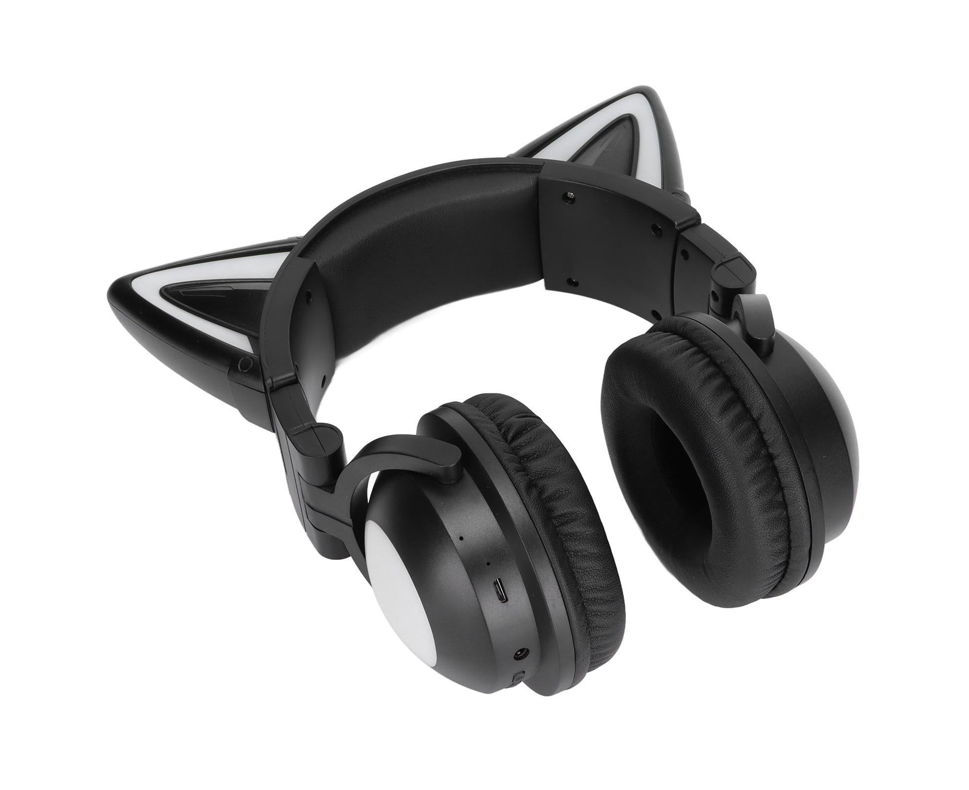 Cat Ear Bluetooth Headset Stereo Headset with Microphone LED Cute Cat Headset for Girls babies V1263-JX-2769